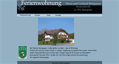 Desktop Screenshot of ferienwohnungen-weitgasser.at