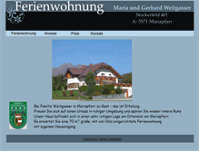 Tablet Screenshot of ferienwohnungen-weitgasser.at